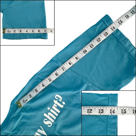 Comfort Colors AP Psychology Sheldon Pocket Tee Shirt Top Size Medium Turquoise - Picture 11 of 11